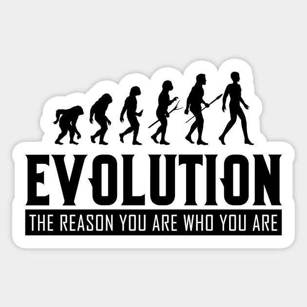 Evolution Evolve Monkey Ape Atheist Atheism Sticker by Mellowdellow